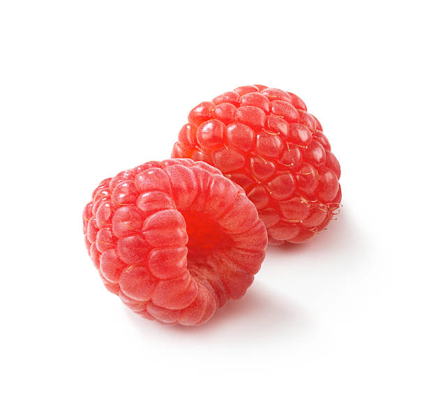 Raspberries two stock photo