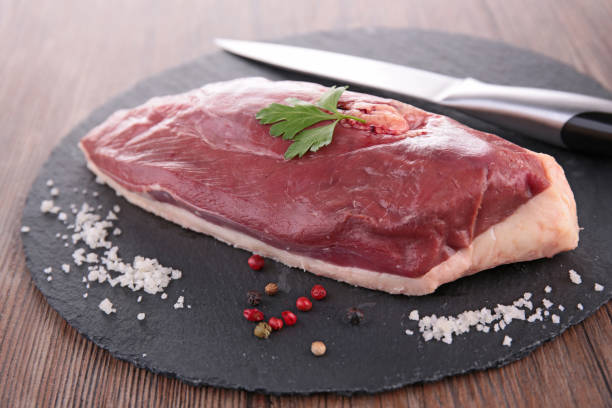 raw duck breast raw duck breast duck meat photos stock pictures, royalty-free photos & images