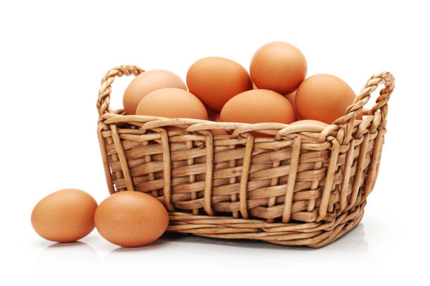 Eggs Basket Stock Photos, Pictures & Royalty-Free Images - iStock