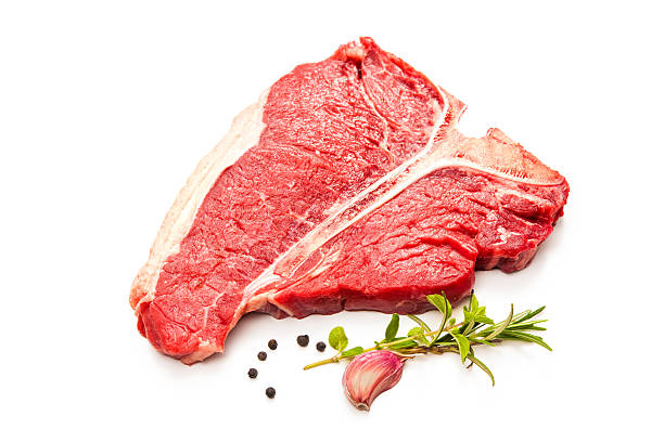 carne fresca cruda di bistecca alla fiorentina - fiorentina foto e immagini stock
