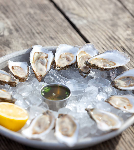 Best Raw Oyster Stock Photos, Pictures & Royalty-Free Images - iStock