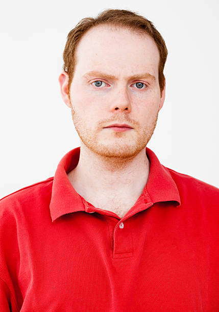 Real People Portrait: Serious red-haired Man stock photo