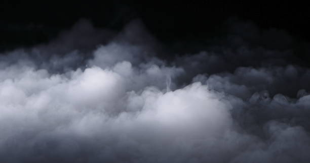 realistische trockeneis rauchwolken nebel - nebel stock-fotos und bilder
