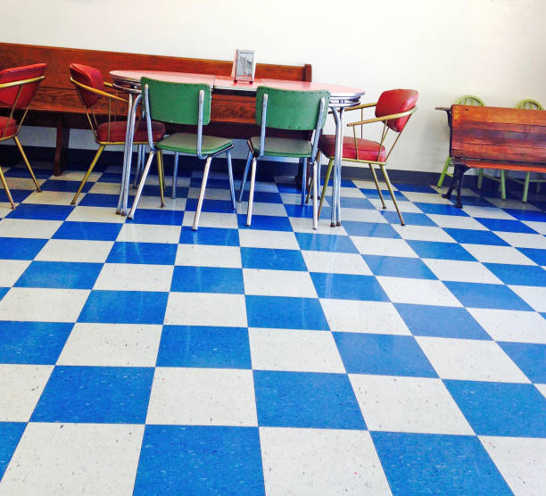 Really Cool Retro Floor And Chairs Stock Photo More Pictures Of