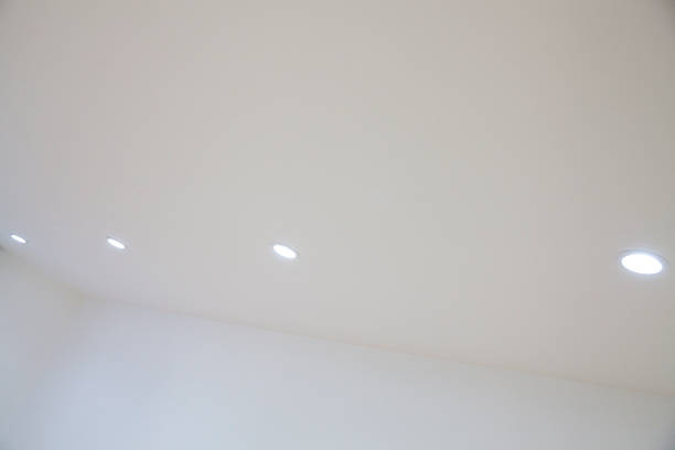 LED recessed lighting stock photo
