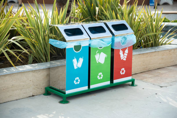 Recycle Bins stock photo