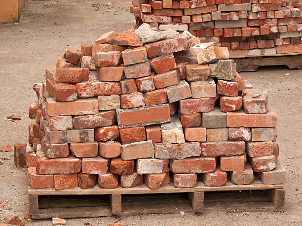 Recycled Bricks stock photo