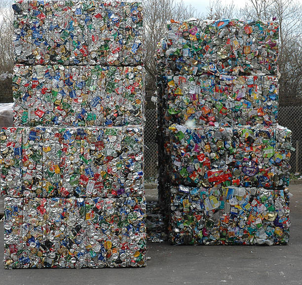Recycled Cans 2 stock photo