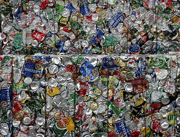 Recycled Cans stock photo