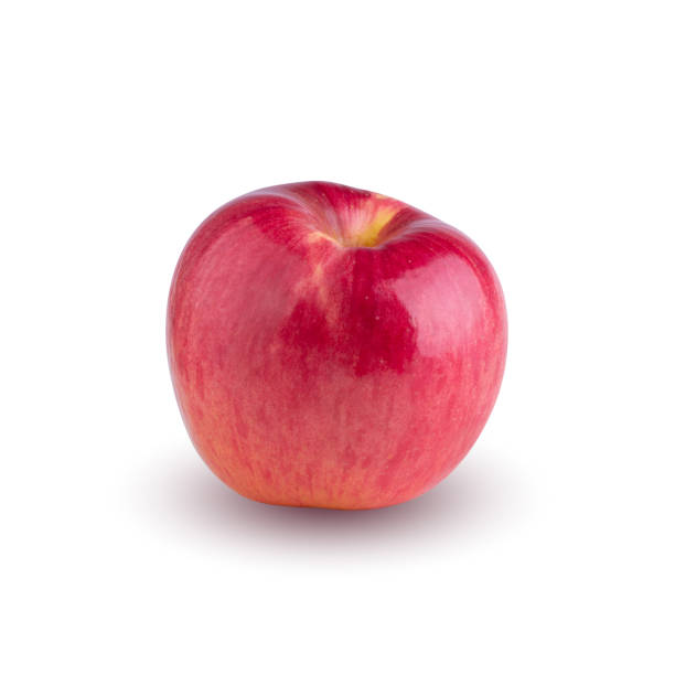 red apple isolated on a white background stock photo