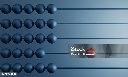 istock Red Ball On Abacus 1298932855