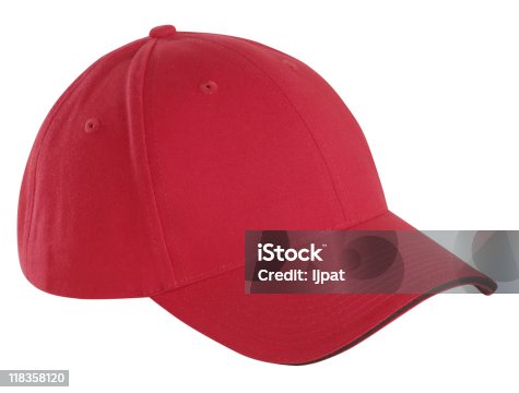 istock Red Baseball Cap 118358120