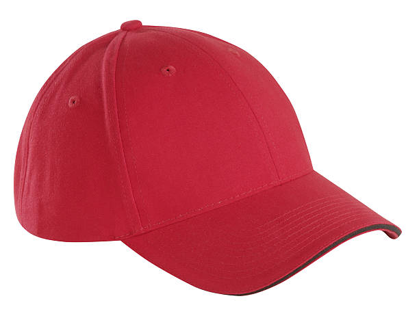 rosso berretto da baseball - berrettini foto e immagini stock