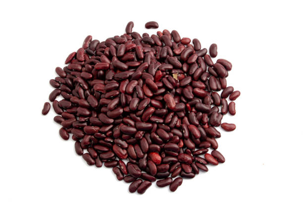 Red beans can be cooked as both savory and sweet food to eat. stock photo