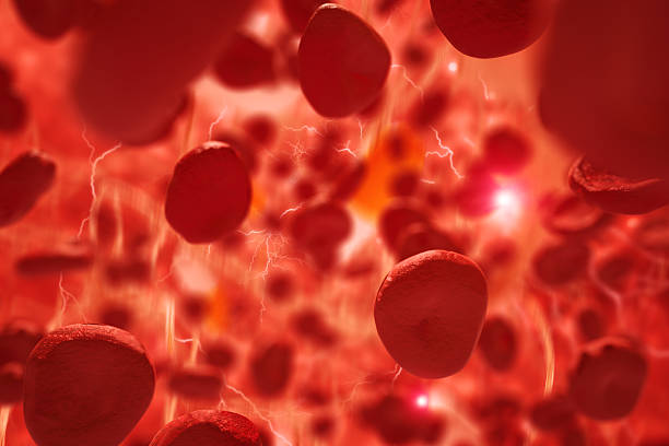 Red blood cells Red blood cells  3D Biomedical Illustration rendering high quality. human body macro stock pictures, royalty-free photos & images