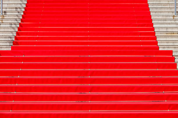 red carpet in cannes - cannes 個照片及圖片檔