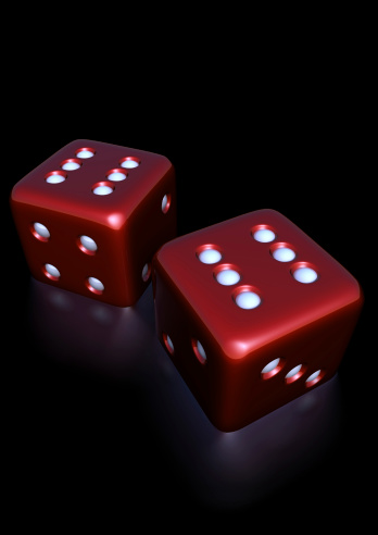Red Dices Stock Photo - Download Image Now - iStock