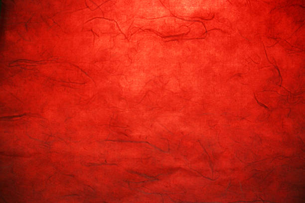 Red fiber paper texture stock photo