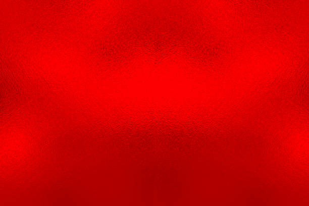 Photo of Red foil background, metal texture