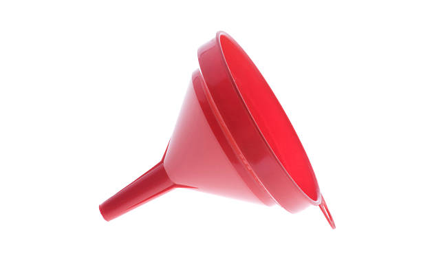 Red funnel macro. stock photo