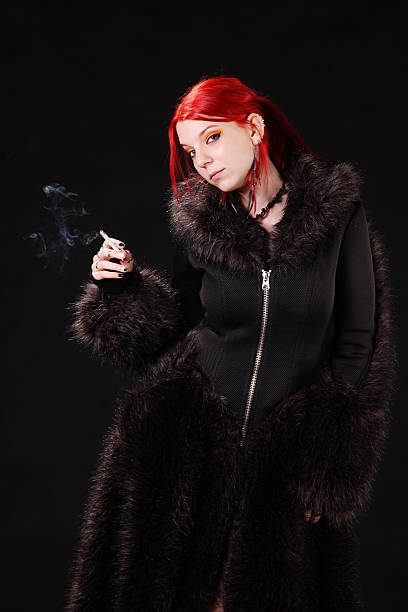 Smoking Cigarette Women Fur Pictures, Images and Stock Photos - iStock