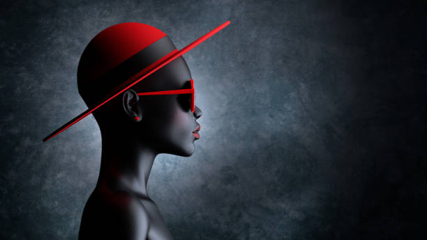 Red Hat  Fashion Model stock pictures, royalty-free photos & images