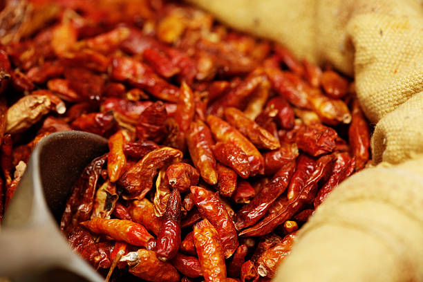 Red hot Chili pepper stock photo
