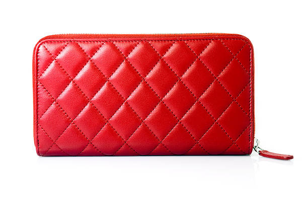 Red Leather Purse stock photo