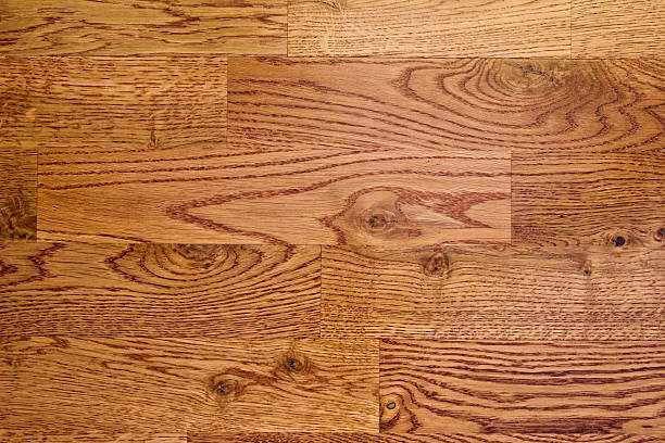 Red Oak Hardwood Flooring Background stock photo