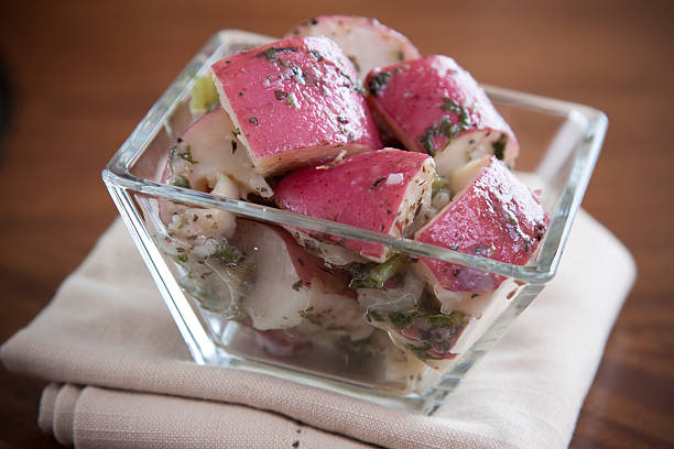 Red Potato Salad stock photo