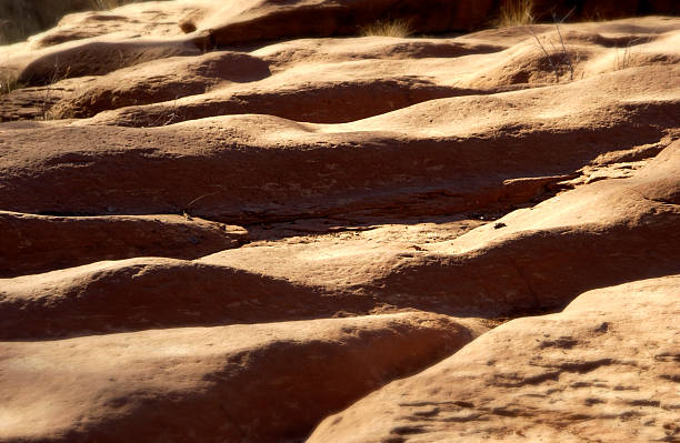 Red rock formation texture stock photo