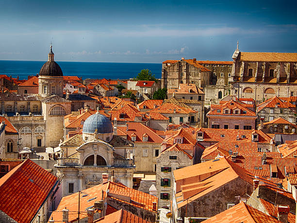 Red Roofs Of Dubrovnik, Croatia stock photo