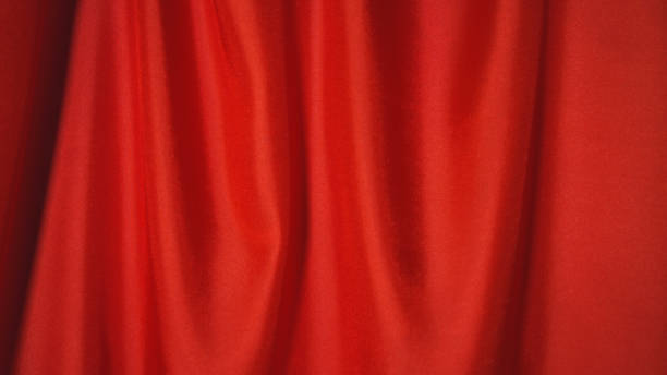 Red satin stock photo