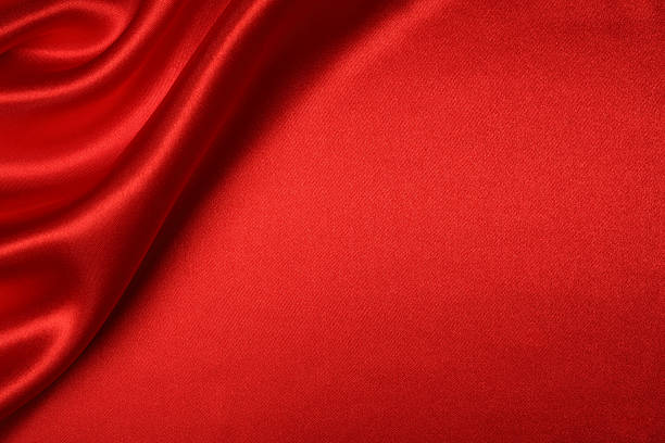 赤いシルクの背景 - 赤 ストックフォトと画像