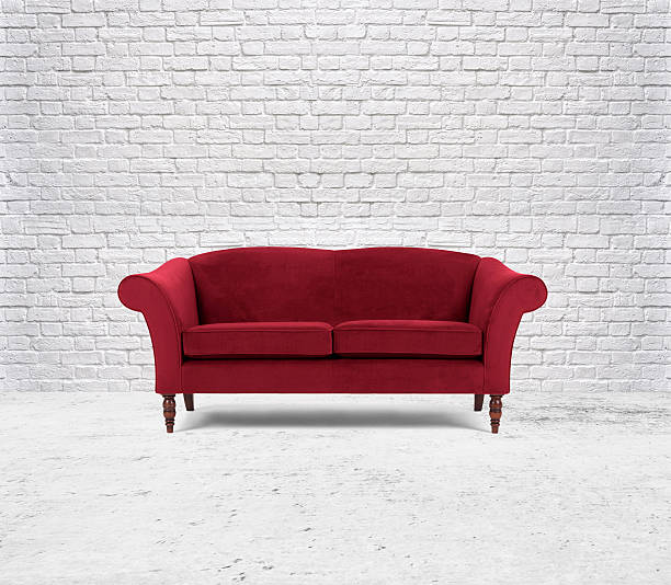 red sofa stock photo