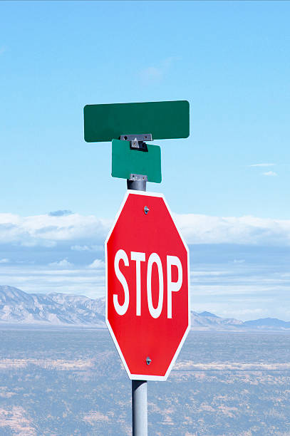 Red Stop Sign stock photo