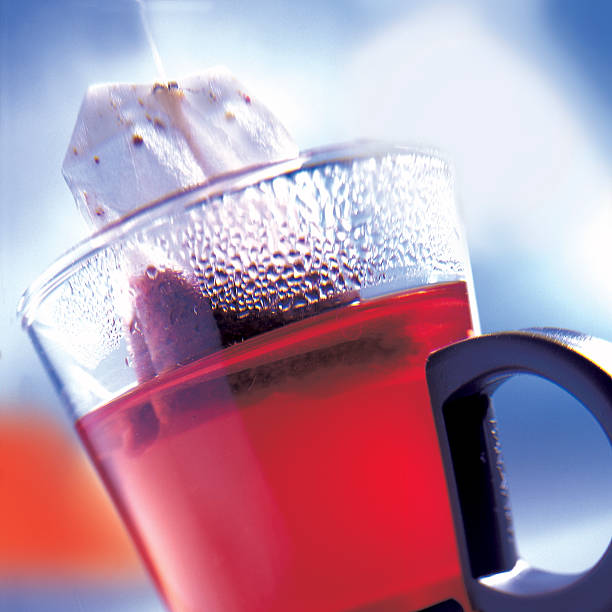 Red tea stock photo