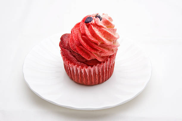Red Velvet Cupcake stock photo