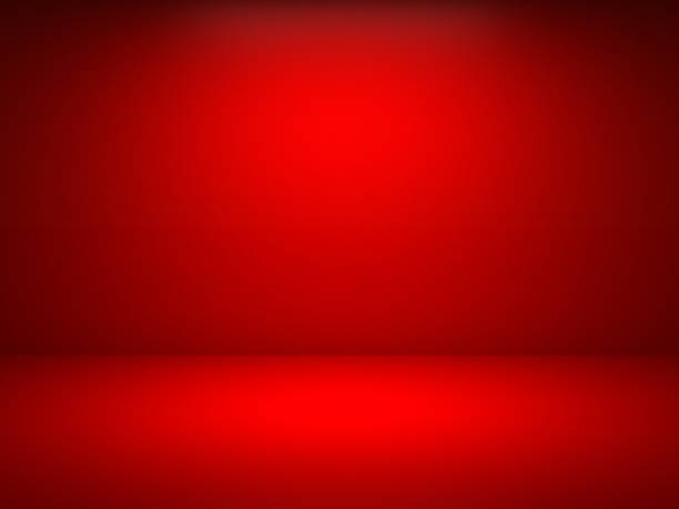 sfondo muro rosso - red spotlight foto e immagini stock