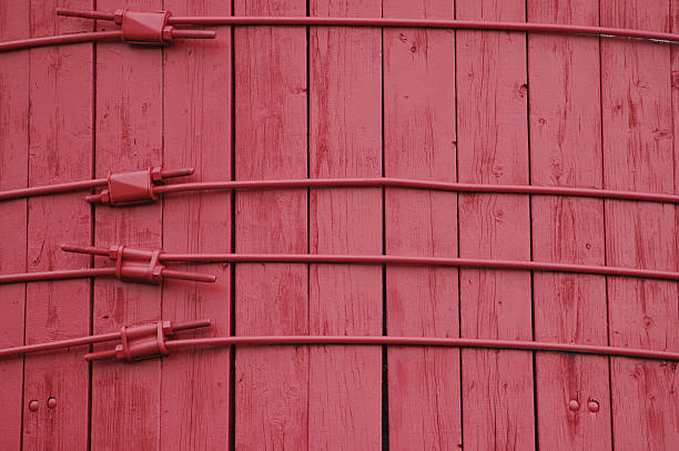 Red wall stock photo