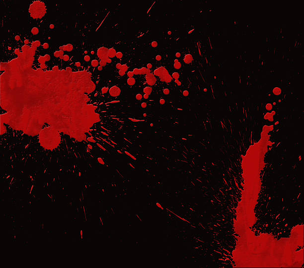 red wax on black - blood splatter bildbanksfoton och bilder