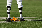 istock Referee Legs and Flag 92187790