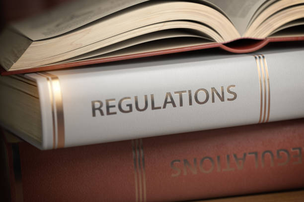 libro de regulaciones. concepto de ley, reglas y reglamentos. - derecho fotografías e imágenes de stock