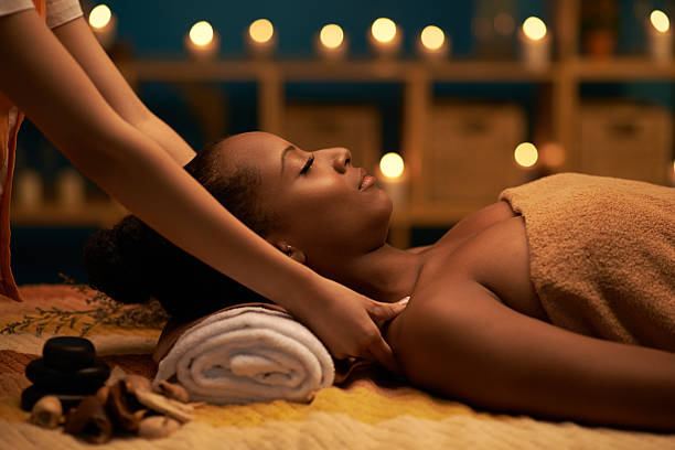  African American Woman Getting A Foot Massage gift for Bachelorette party