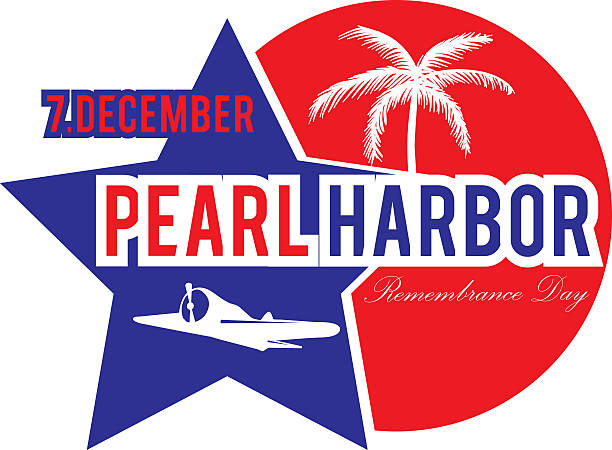 Remembrance Day Pearl Harbor Illustration. Remembrance Day Pearl Harbor pearl harbor stock pictures, royalty-free photos & images