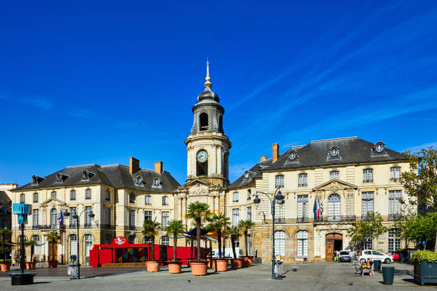 Rennes City Council, France stock photo