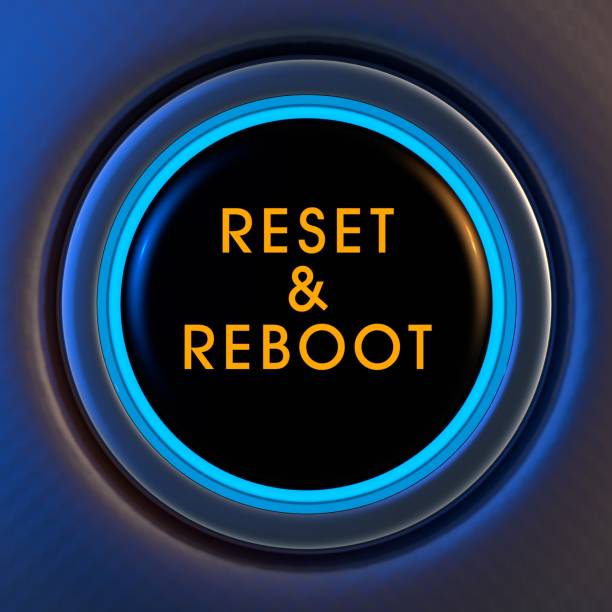 Reset and Reboot stock photo