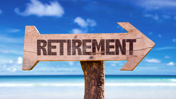 Retirement Retirement sign nest egg stock pictures, royalty-free photos & images