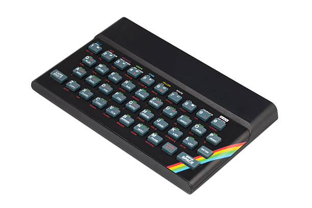 Retro 1980's Sinclair ZX Spectrum computer. stock photo