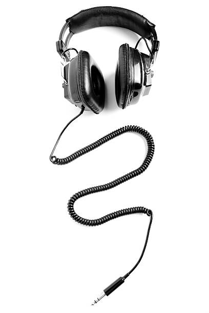 Retro Headphones stock photo